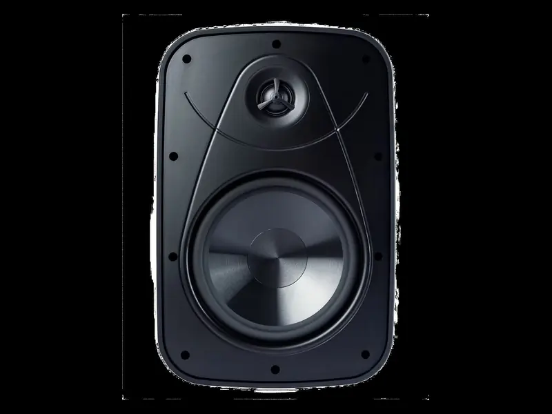 Black all-weather outdoor speaker